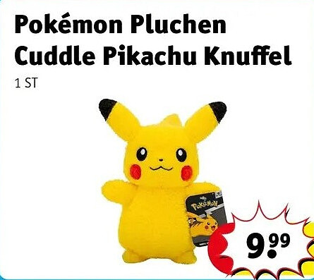 Pokémon Pluchen Cuddle Pikachu Knuffel