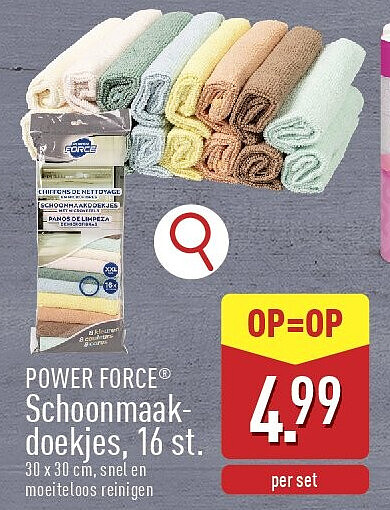Schoonmaak doekjes, 16st.