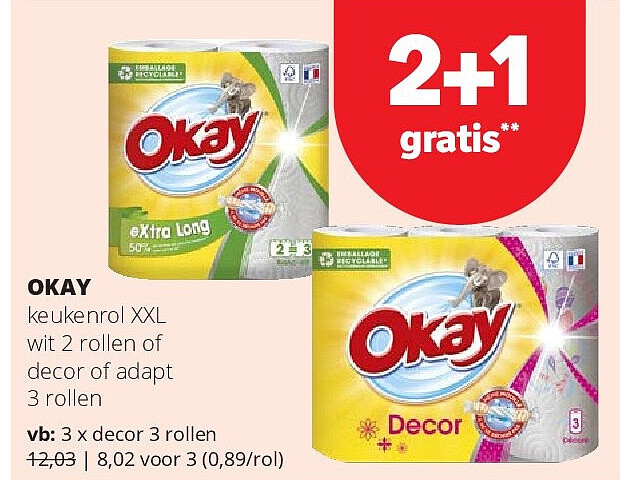 OKAY decor 3 rollen