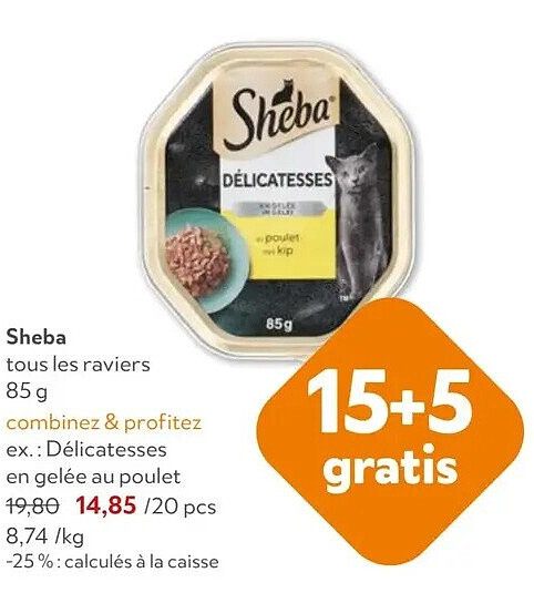 Sheba tous les raviers 85 g