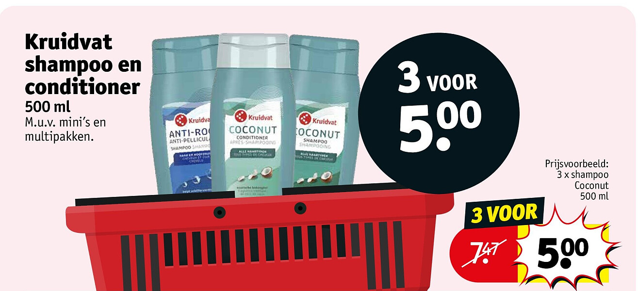Kruidvat shampoo en conditioner
