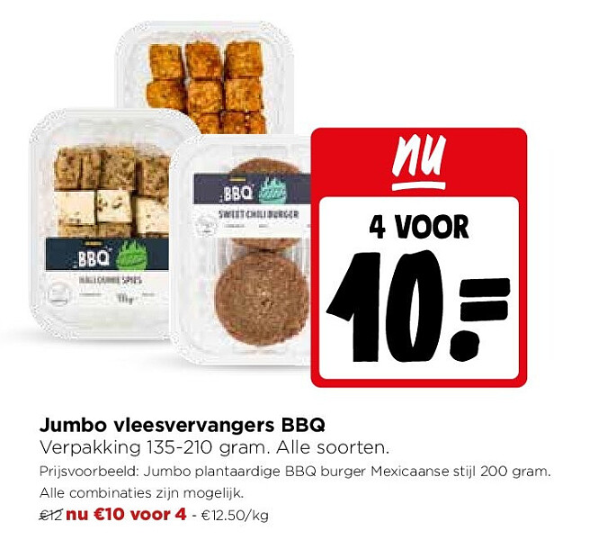 Jumbo vleesvervangers BBQ