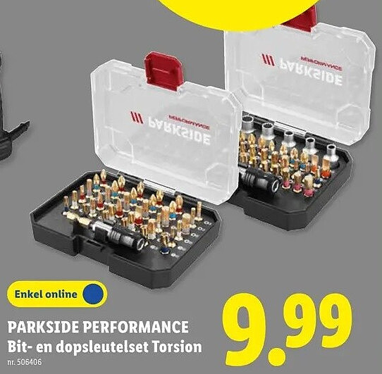 Bit- en dopsleutelset Torsion