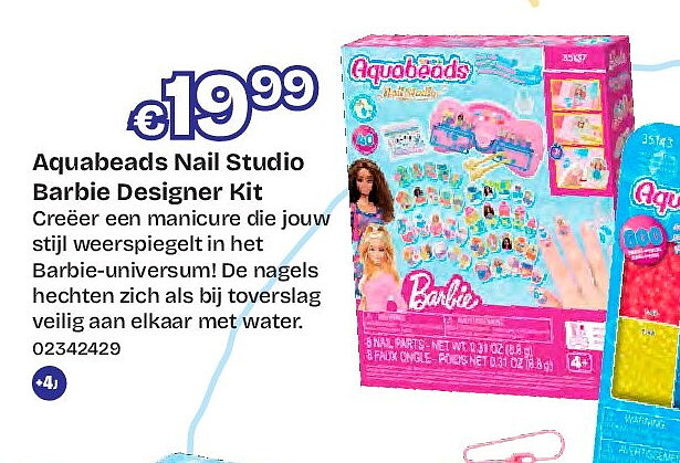 Aquabeads Nail Studio Barbie Designer Kit