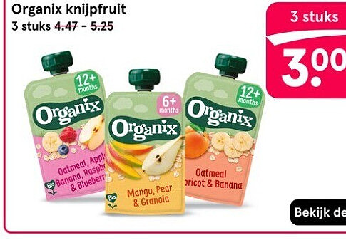Organix knijpfruit