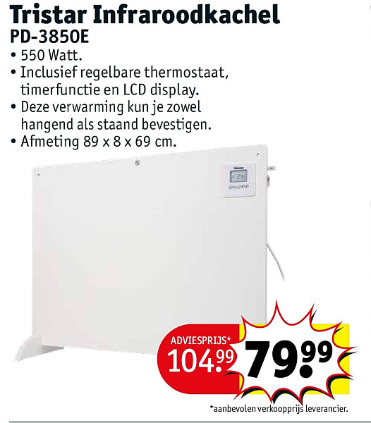Tristar Infraroodkachel