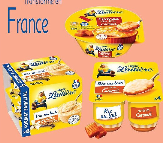 Riz et semoule au lait Laitière