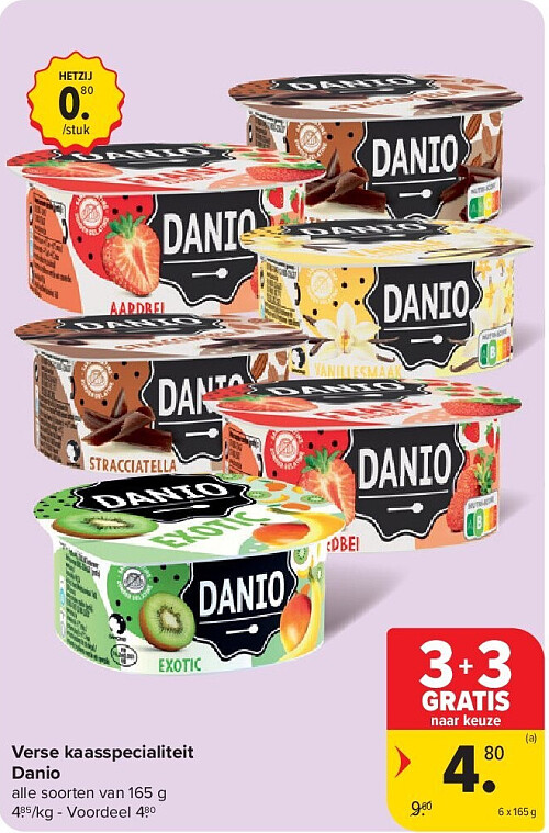 Verse kaasspecialiteit Danio