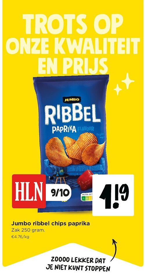 Jumbo ribbel chips paprika