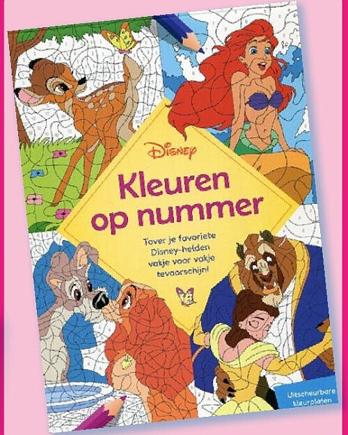 Disney kleuren op nummer