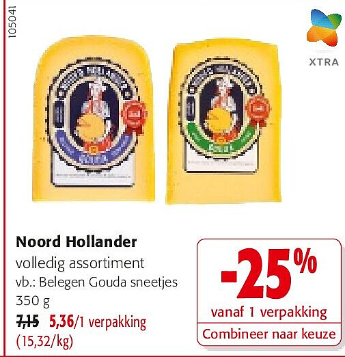 Noord Hollander Belegen Gouda sneetjes 350 g