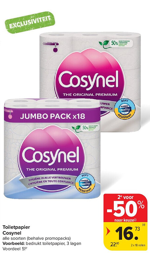 Toiletpapier Cosynel