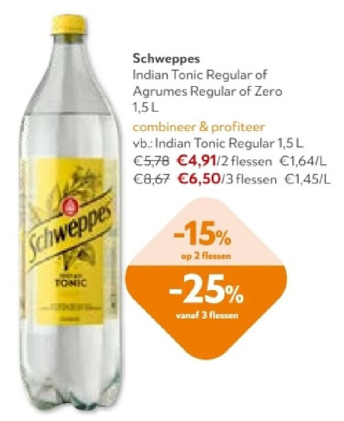 Schweppes Indian Tonic Regular 1,5 L