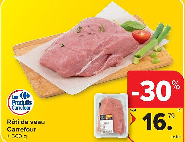 Rôti de veau Carrefour