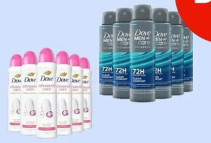 Dove Men+Care Deo 6x150ml