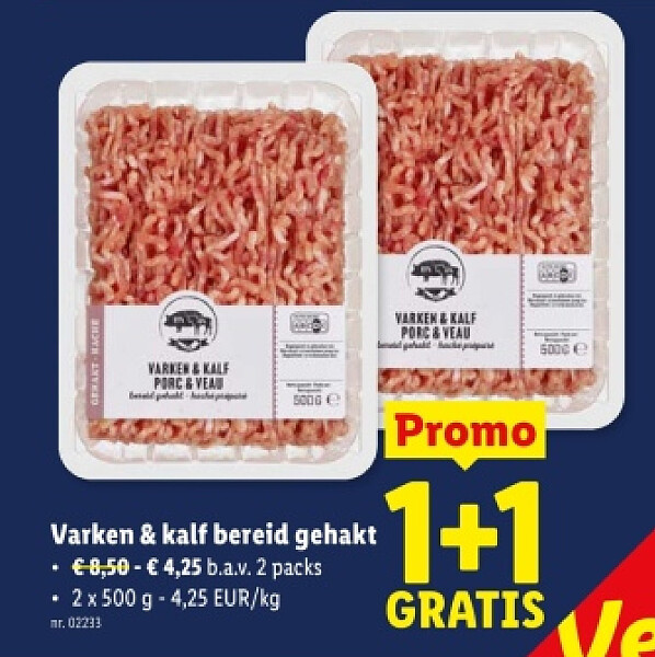 Varken & kalf bereid gehakt