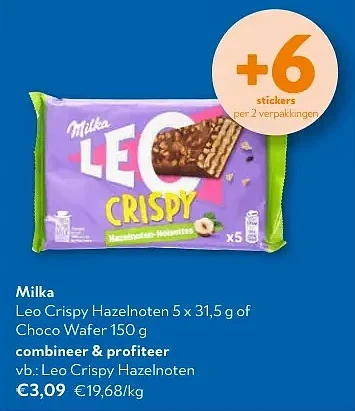 Milka Leo Crispy Hazelnoten