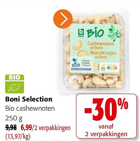 Boni Selection Bio cashewnoten 250 g