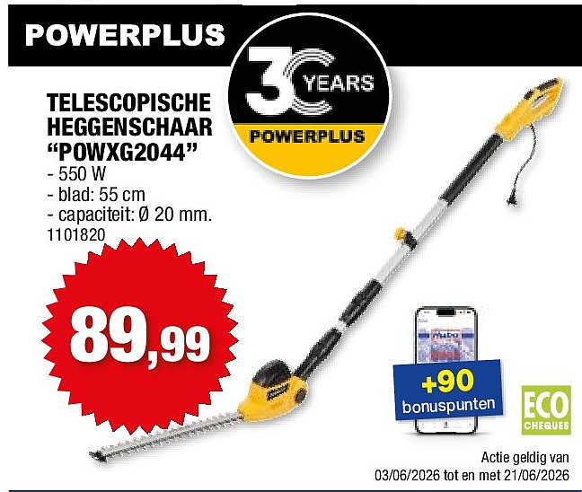 TELESCOPISCHE HEGGENSCHAAR “POWXG2044”