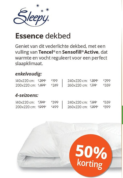 Essence dekbed