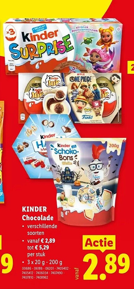 KINDER Chocolade
