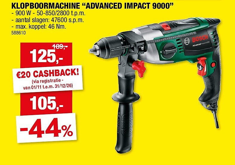 KLOPBOORMACHINE “ADVANCED IMPACT 9000”