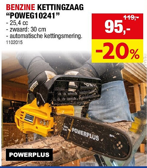 BENZINE KETTINGZAAG “POWEG10241”