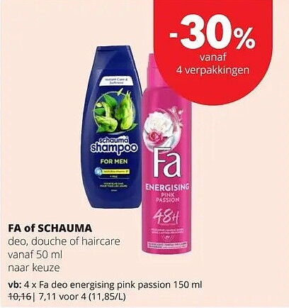 Fa deo energising pink passion 150 ml