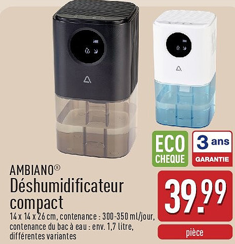 Déshumidificateur compact
