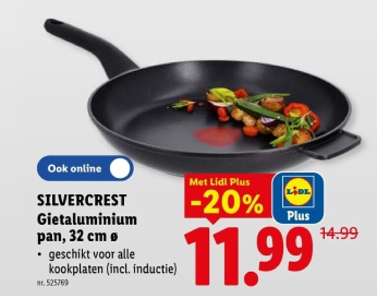 Gietaluminium pan, 32 cm в