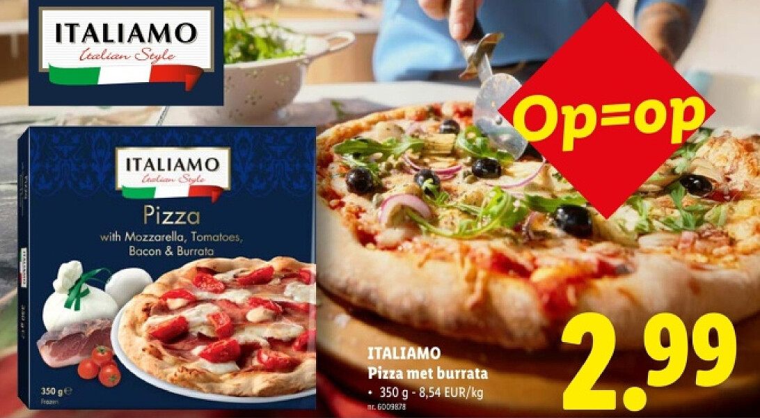 Pizza met burrata
