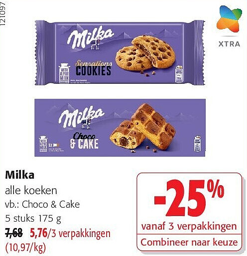 Milka Choco & Cake 5 stuks 175 g