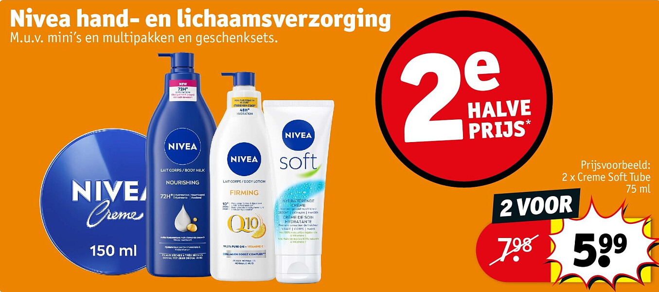 Nivea hand- en lichaamsverzorging 2 VOOR