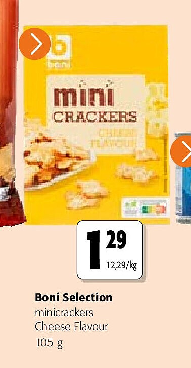 Boni Selection minicrackers Cheese Flavour 105 g