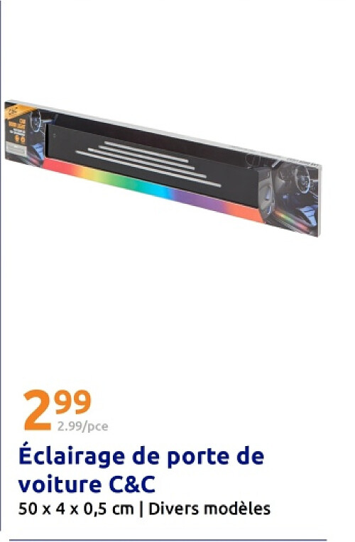 Éclairage de porte de voiture C&C