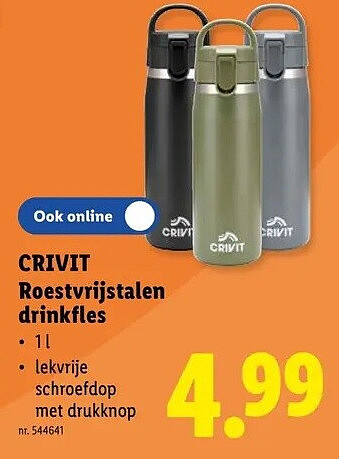 Roestvrijstalen drinkfles