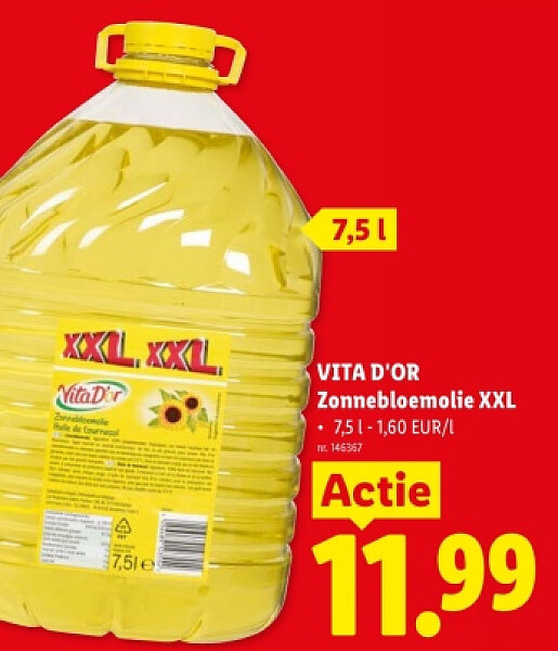 Zonnebloemolie XXL