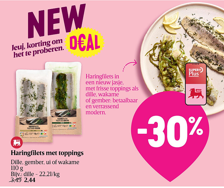 Haringfilets met toppings