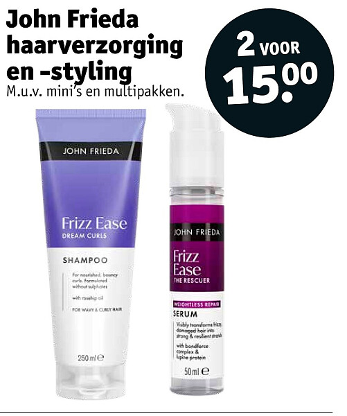 John Frieda haarverzorging en -styling