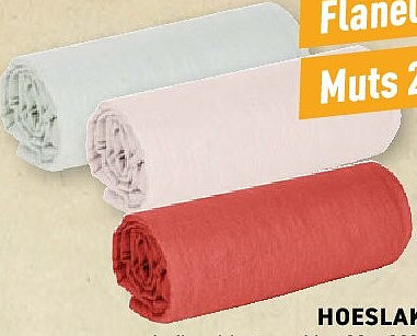 Flanel katoenen hoeslaken, muts 25 cm