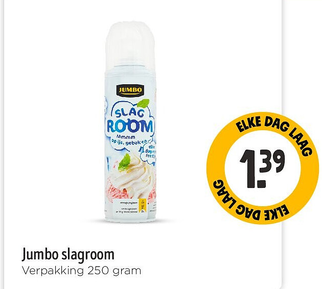 Jumbo slagroom