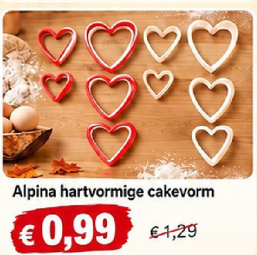 Alpina hartvormige cakevorm