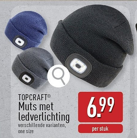 Muts met ledverlichting