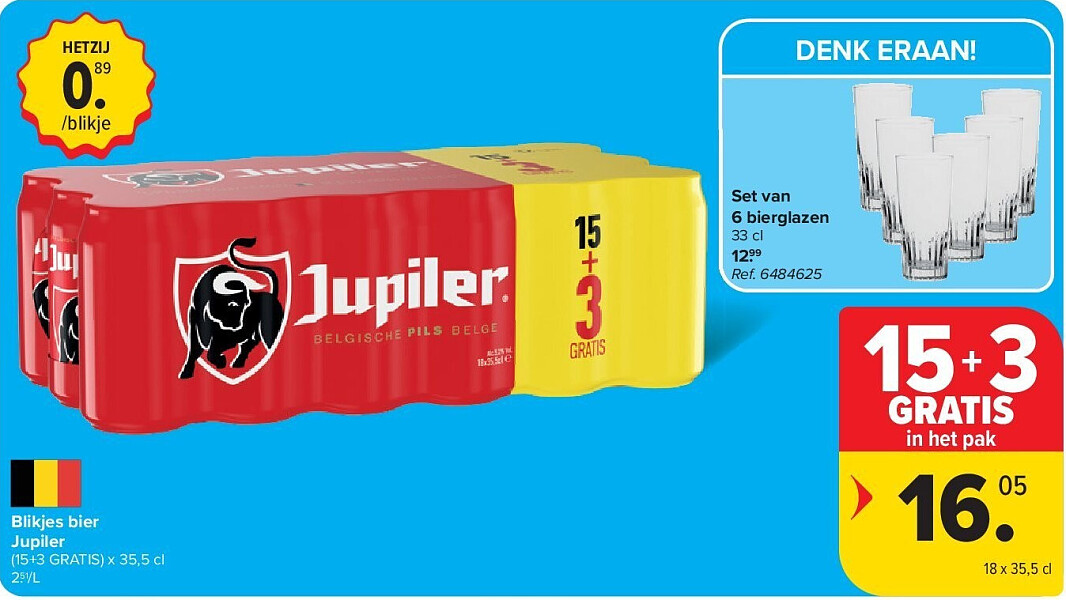 Blikjes bier Jupiler