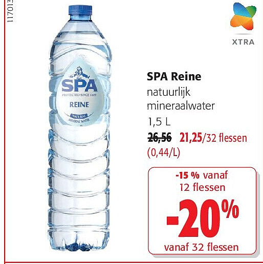 SPA Reine natuurlijk mineraalwater 1,5 L