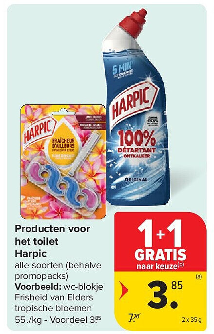 Producten voor het toilet Harpic