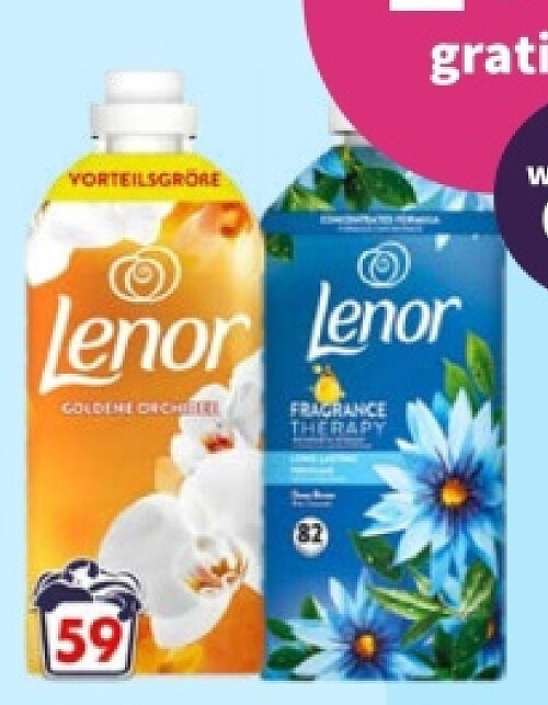 Lenor Gouden Orchidee 59 wasbeurten en Zeebries 82 wasbeurten