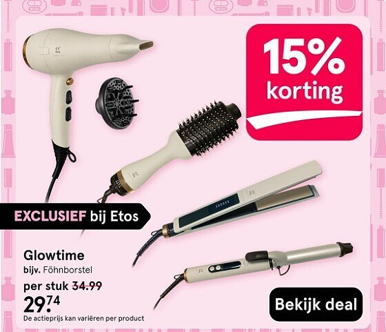 Glowtime föhnborstel