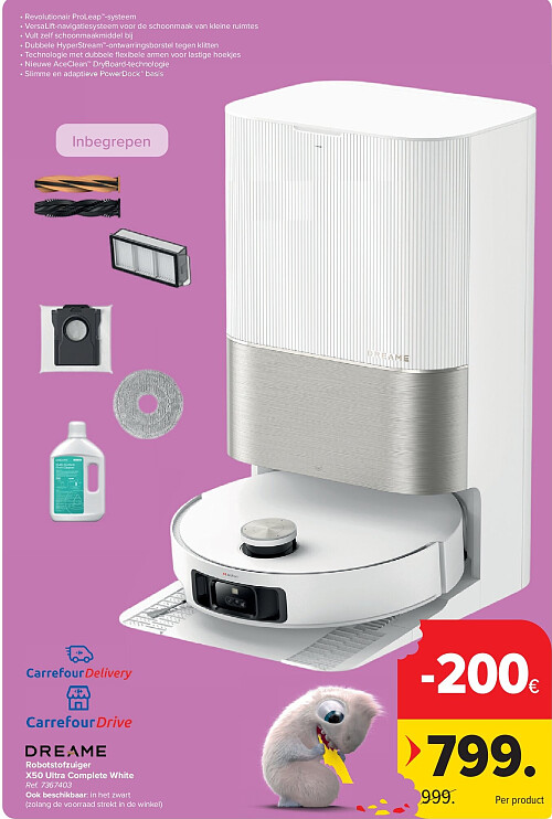 Robotstofzuiger X50 Ultra Complete White