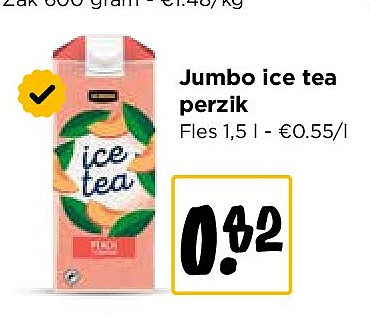 Jumbo ice tea perzik